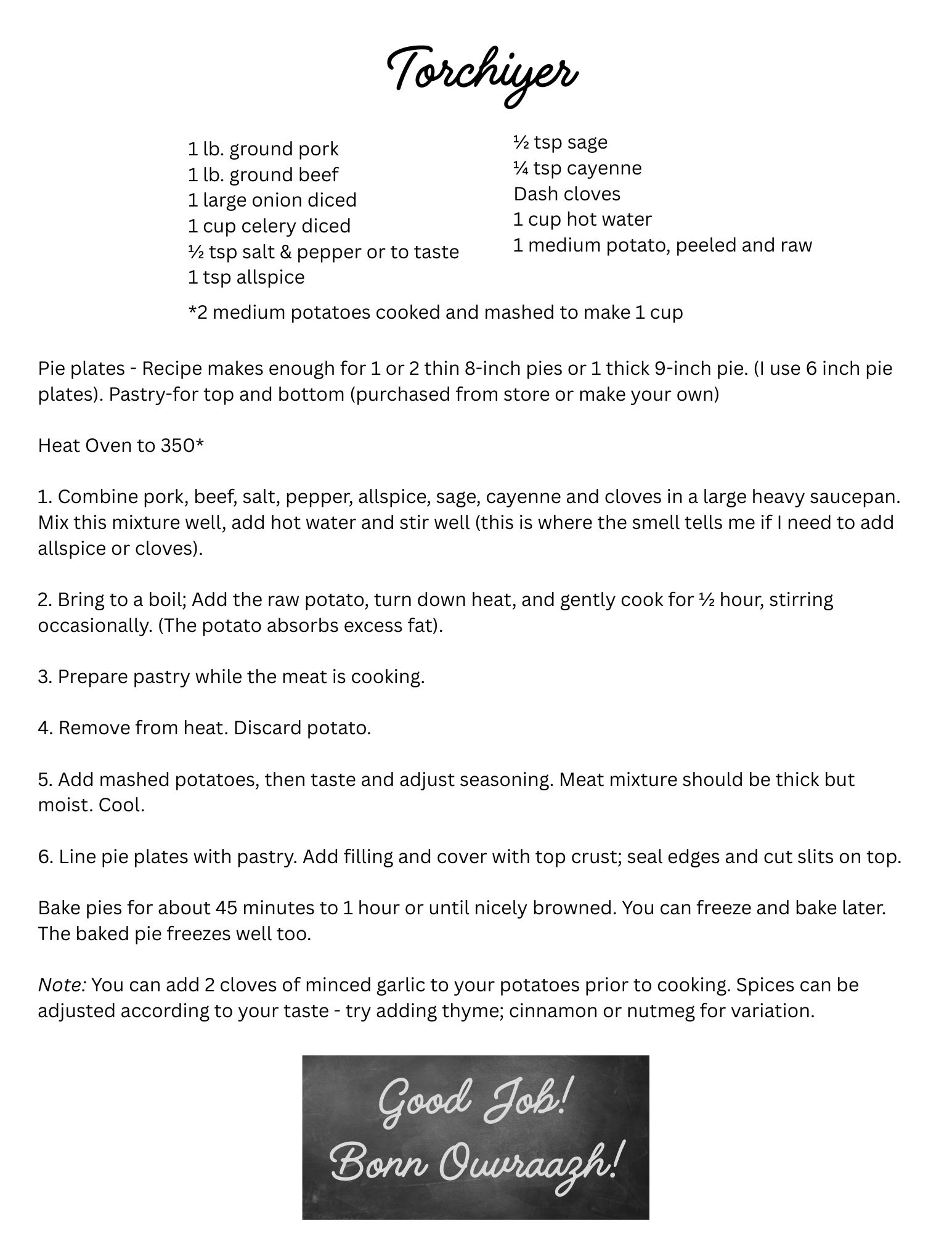 Tourtière Recipe (3)